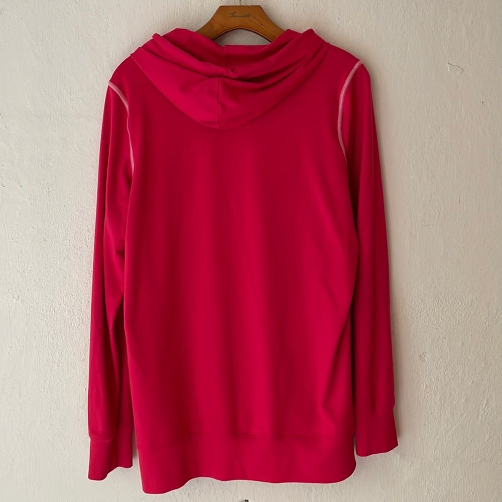 UNDER ARMOR WOMENS LARGE pink long sleeve hoodie sweatshirt workout t… - Picture 5 of 5